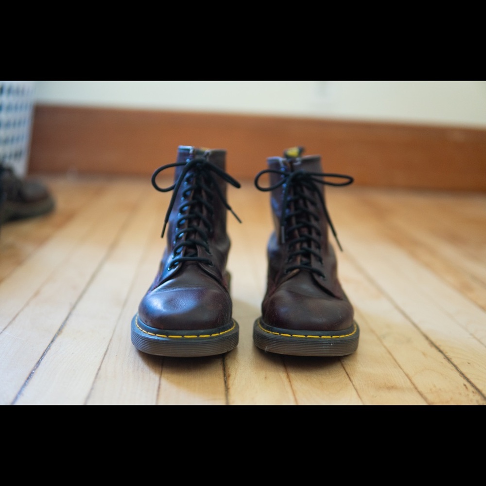Vintage Dr. Marten Boots - Maroon